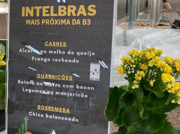 Almoço especial entrada na bolsa de valores Intelbras | São José - SC